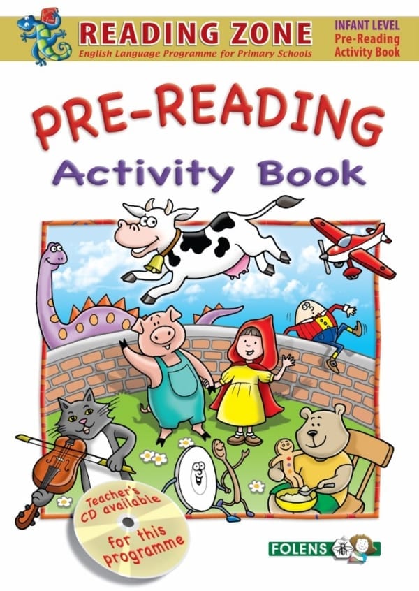 Pre Reading Activity Book Reading Zone Primary School Books Junior Infants English 