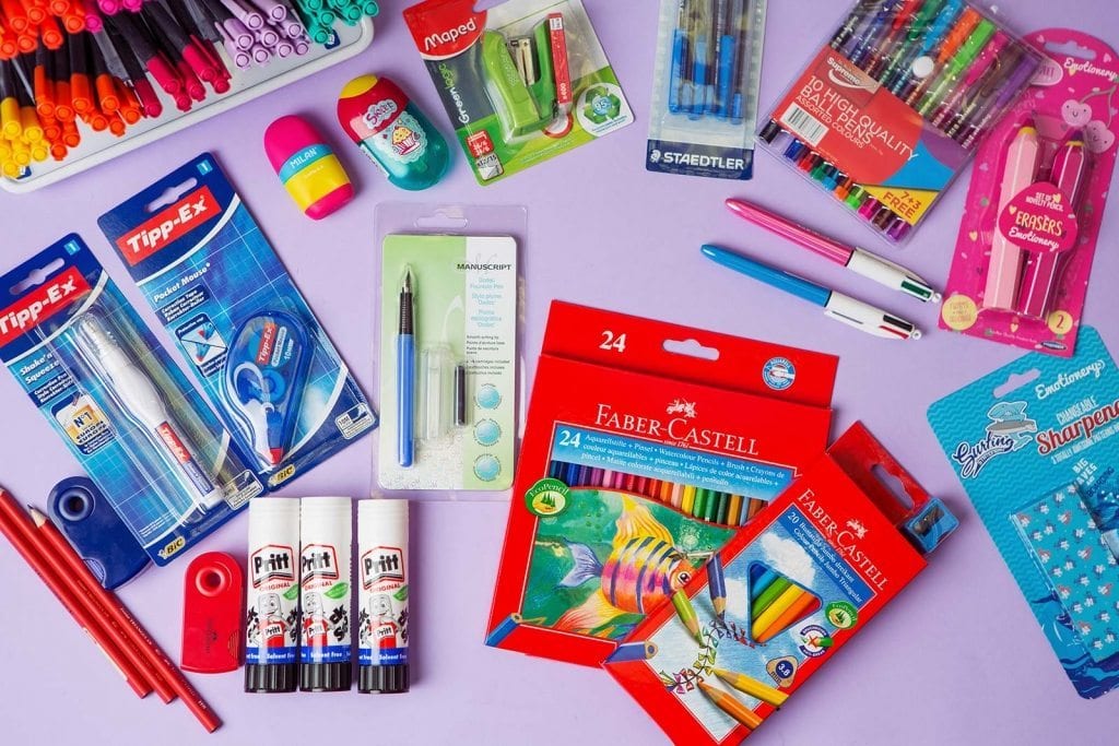 school-stationery-banner