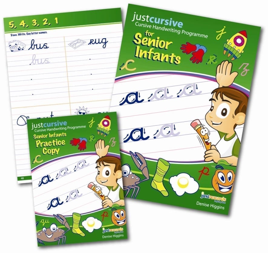 Just Cursive Handwriting Senior Infants (Book & Practice Copy Set) - Primary School Books ...